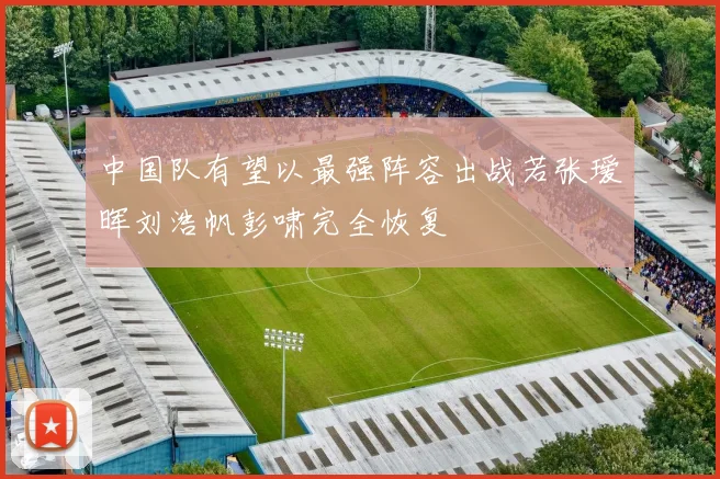 中国队有望以最强阵容出战若张瑷晖刘浩帆彭啸完全恢复